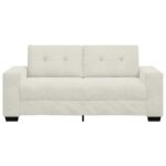 vidaXL Dvojpohovka krémová 180x77x82 cm zamatová – Obrázok 4