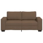 vidaXL 2-miestna pohovka hnedá 180x77x82 cm látková – Obrázok 4
