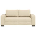 vidaXL 2-miestna pohovka krémová 180x77x82 cm látková – Obrázok 4