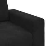vidaXL Rozkladacia pohovka, čierna 100x77x82 cm, zamat – Obrázok 7