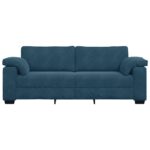 vidaXL 3-miestna pohovka modrá 220x77x82 cm zamatová – Obrázok 4