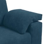 vidaXL 3-miestna pohovka modrá 220x77x82 cm zamatová – Obrázok 7