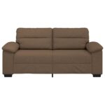 vidaXL 2-miestna pohovka hnedá 180x81x84 cm látková – Obrázok 4