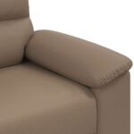 vidaXL Rozkladacia pohovka/kreslo Cappuccino 100x81x84 cm, umelá koža – Obrázok 7