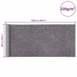 vidaXL Protišmyková maliarska flísová plachta 10 m 220 g/m² sivá – Obrázok 11
