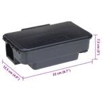 vidaXL Pasce na myši 4 ks čierne 22x12,5x7,5 cm – Obrázok 12