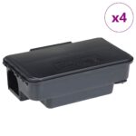 vidaXL Pasce na myši 4 ks čierne 22x12,5x7,5 cm – Obrázok 2