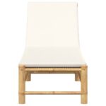 vidaXL Záhradné ležadlo s vankúšmi 55x199x30 cm bambusové – Obrázok 4