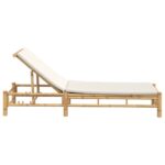 vidaXL Záhradné ležadlo s vankúšmi 55x199x30 cm bambusové – Obrázok 5