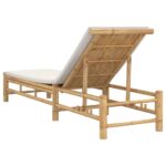 vidaXL Záhradné ležadlo s vankúšmi 55x199x30 cm bambusové – Obrázok 6