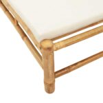 vidaXL Záhradné ležadlo s vankúšmi 55x199x30 cm bambusové – Obrázok 8