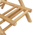 vidaXL Vonkajšie barové stoličky s podnožkami 2 ks, skladacie, bambusové – Obrázok 10
