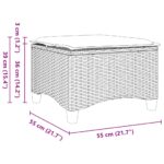 vidaXL Záhradné stoličky s vankúšmi 2 ks, čierne 55x55x36 cm, polyratan – Obrázok 8