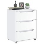 vidaXL Komoda „VISNES“ biela 60x40x73 cm, drevo