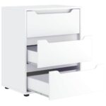 vidaXL Komoda „VISNES“ biela 60x40x73 cm, drevo – Obrázok 6