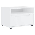 vidaXL TV skrinka VISNES biela 60x40x38 cm, drevo – Obrázok 2