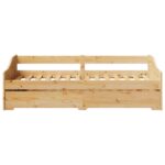 vidaXL Denná posteľ s výsuvným lôžkom bez matraca IRUN 90x200 cm – Obrázok 7