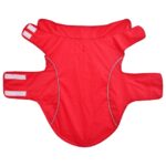 vidaXL Pláštenka pre psa s reflexnými prúžkami, polyesterová, červená, 2XL – Obrázok 4