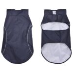 vidaXL Pláštenka pre psa s reflexnými prúžkami, polyesterová, tmavomodrá, 2XL – Obrázok 3