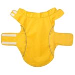 vidaXL Pláštenka pre psa s reflexnými prúžkami, polyesterová, žltá, XL – Obrázok 4