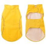 vidaXL Pláštenka pre psa s reflexnými prúžkami, polyesterová, žltá, 2XL – Obrázok 3