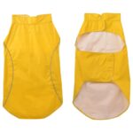 vidaXL Pláštenka pre psa s reflexnými prúžkami, polyesterová, žltá, 3XL – Obrázok 3