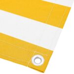 vidaXL Balkónová zástena žlto-biela pruhovaná 90x800 cm – Obrázok 4