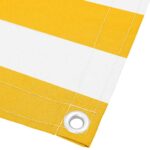 vidaXL Balkónová zástena žlto-biela pruhovaná 90x1000 cm – Obrázok 4