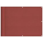 vidaXL Balkónová zástena terakotová 75x1000 cm 100 % polyester oxford – Obrázok 2
