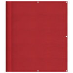 vidaXL Zástenná opierka na balkón, červená 120x800 cm, 100 % polyester, oxford – Obrázok 2