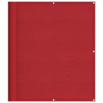 vidaXL Zástenná opierka na balkón, červená 120x1000 cm, 100 % polyester, oxford – Obrázok 2