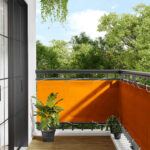 vidaXL Balkónová zástena oranžová 75x700 cm 100 % polyester Oxford