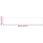 vidaXL Balkónová zástena oranžová 120x700 cm 100 % polyester Oxford – Obrázok 6