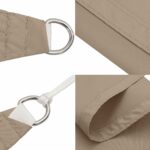 vidaXL Slnečná plachta, béžová 7x5x5 m, 100 % polyester, oxford – Obrázok 6
