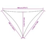 vidaXL Slnečná plachta tmavozelená 7x5x5 m 100 % polyester oxford – Obrázok 10