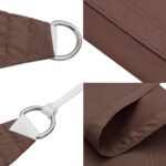 vidaXL Slnečná plachta hnedá 7x5x5 m 100 % polyester oxford – Obrázok 6