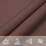 vidaXL Slnečná plachta hnedá 7x5x5 m 100 % polyester oxford – Obrázok 7