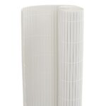 vidaXL Záhradný plot obojstranný biely 1,8x5 m PVC – Obrázok 6