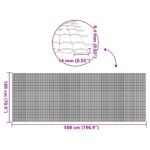vidaXL Záhradný plot obojstranný biely 1,8x5 m PVC – Obrázok 9