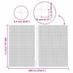 vidaXL Sieť pre mačky, priehľadná, 6x3 m, nylonová – Obrázok 7