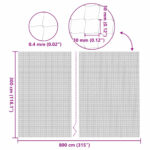 vidaXL Sieť pre mačky, priehľadná, 8x3 m, nylonová – Obrázok 7
