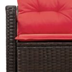vidaXL Záhradná pohovka s vankúšom 120 x 62 x 69 cm polyratan – Obrázok 8