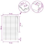 vidaXL Žalúzia Dubový vzhľad 75 x 130 cm 35 mm Masívne Paulownia drevo – Obrázok 9