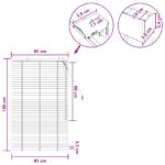 vidaXL Žalúzia Dubový vzhľad 85 x 130 cm 35 mm Masívne Paulownia drevo – Obrázok 9