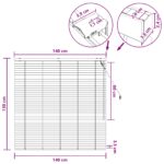 vidaXL Žalúzia Dubový vzhľad 140 x 130 cm 35 mm – Obrázok 9