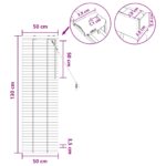 vidaXL Žalúzia Biela 50 x 130 cm 35 mm Masívne Paulownia drevo – Obrázok 10
