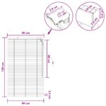 vidaXL Žalúzia Biela 90 x 130 cm 35 mm Masívne Paulownia drevo – Obrázok 9