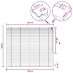 vidaXL Žalúzia Biela 145 x 130 cm 35 mm Masívne Paulownia drevo – Obrázok 9