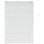vidaXL Žalúzia Biela 100 x 160 cm 35 mm Masívne Paulownia drevo – Obrázok 2