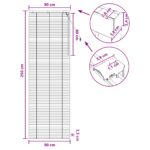 vidaXL Žalúzia Biela 90 x 250 cm 35 mm Masívne Paulownia drevo – Obrázok 9